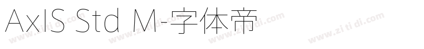 AxIS Std M字体转换 AxIS Std M字体转换